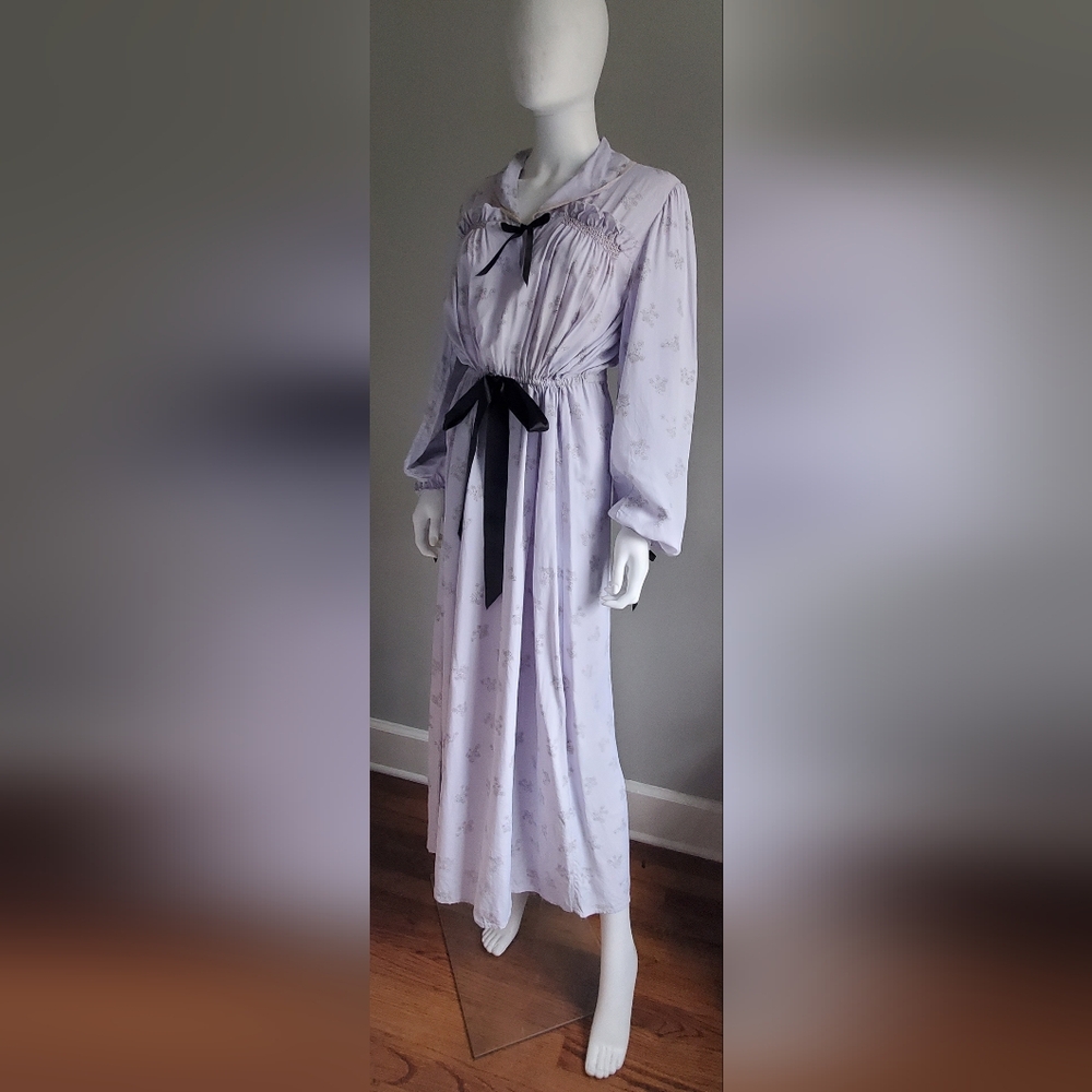 Vintage Cold Rayon 1930s Calico Midi Housedress